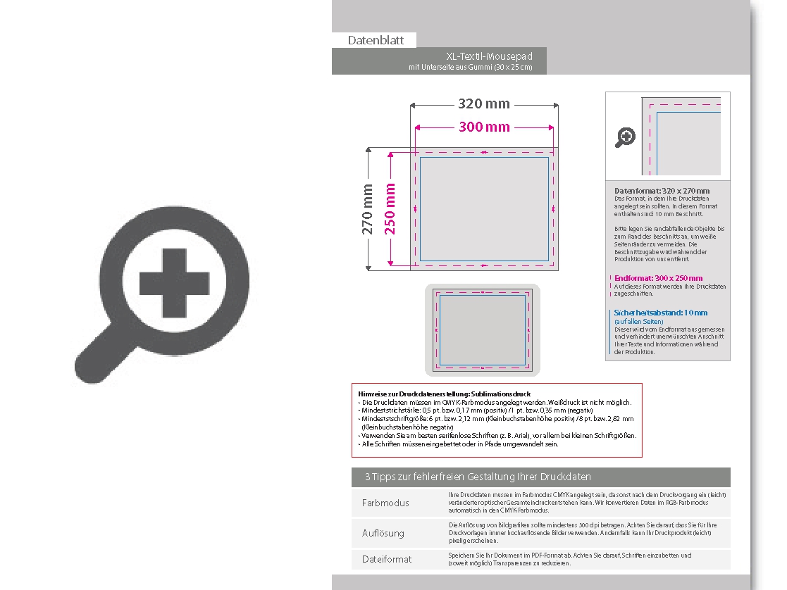 Product Bild xl-textil-mousepad_mit_unterseite_aus_gummi_(30_x_25_cm)